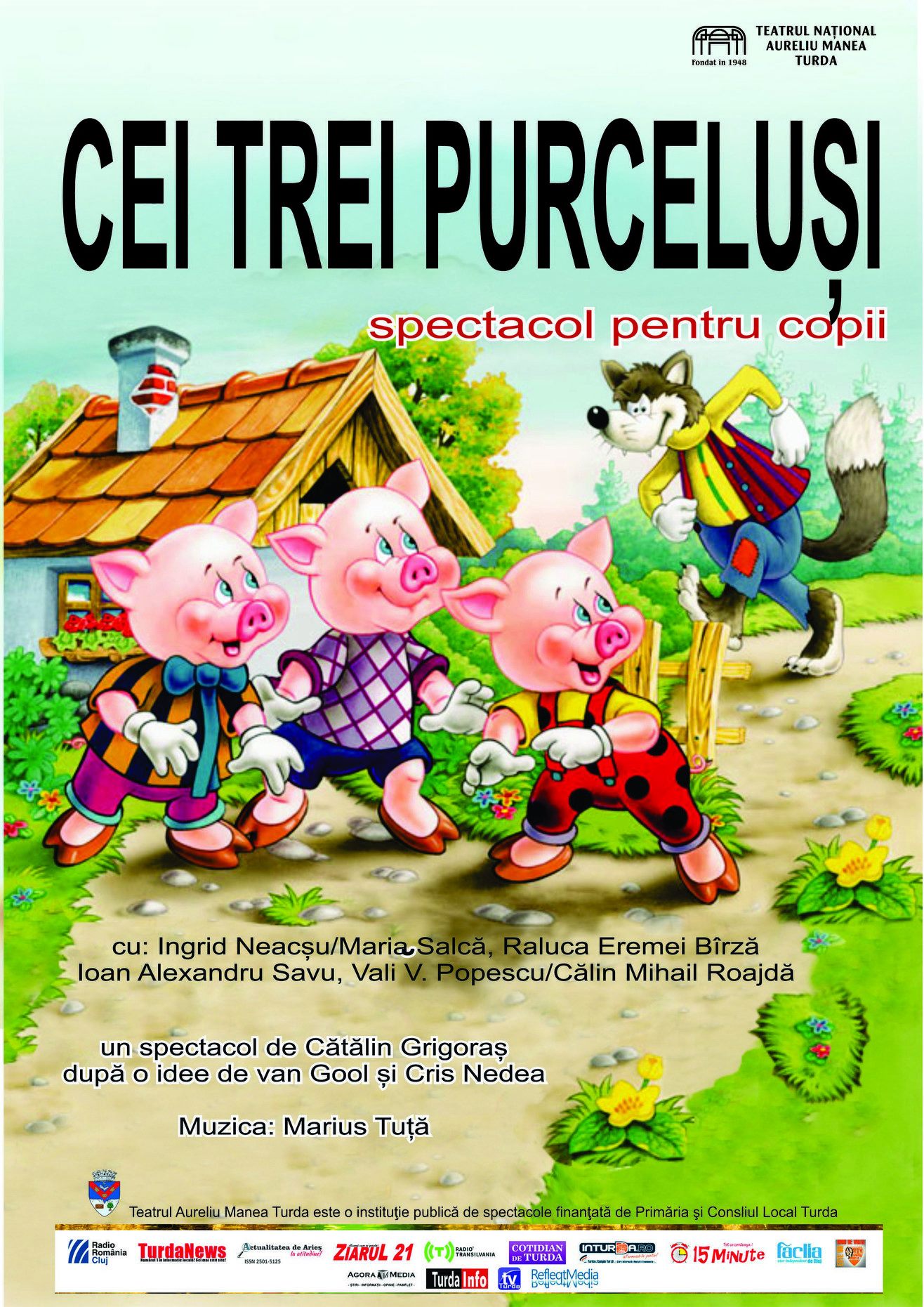 cei trei purcelusi poster