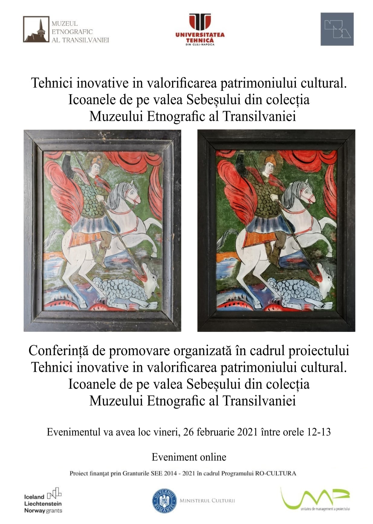 Evenimente cultural-artistice, vineri, 26 februarie 2021