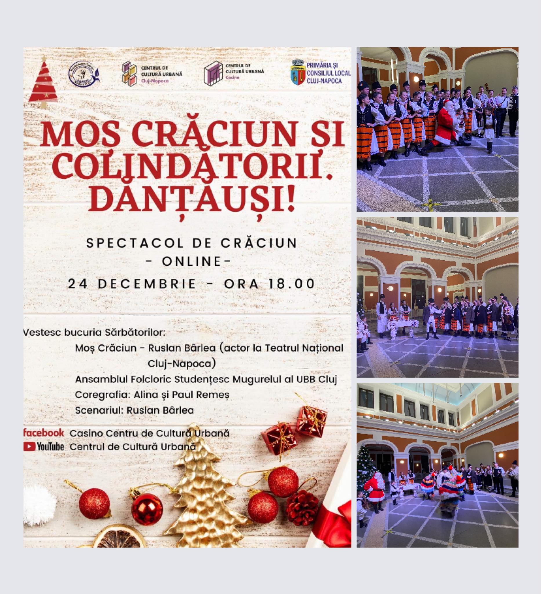 Evenimente în județul Cluj, vineri, 24 decembrie 2021