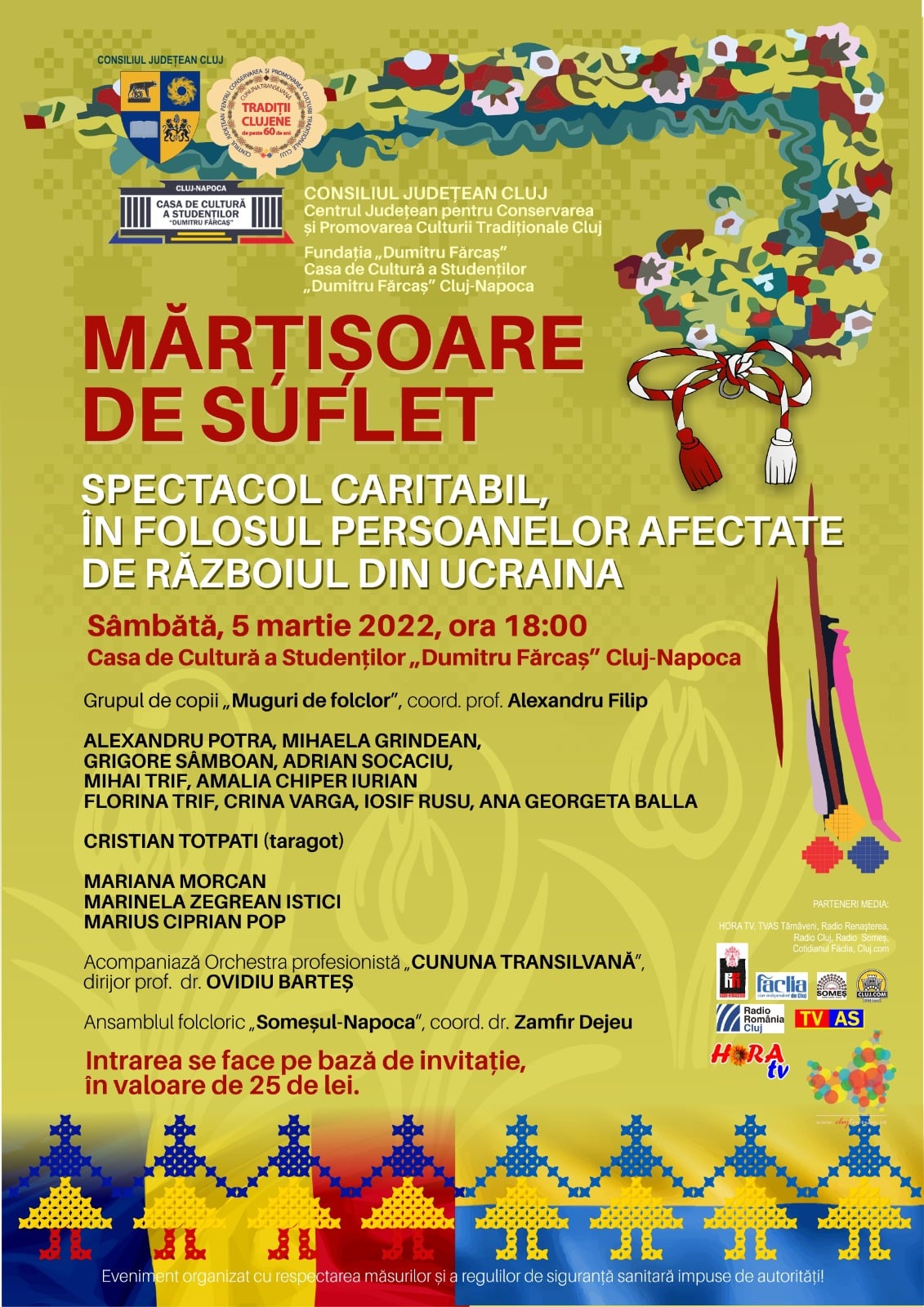 Evenimente în județul Cluj, sâmbătă, 5 martie 2022