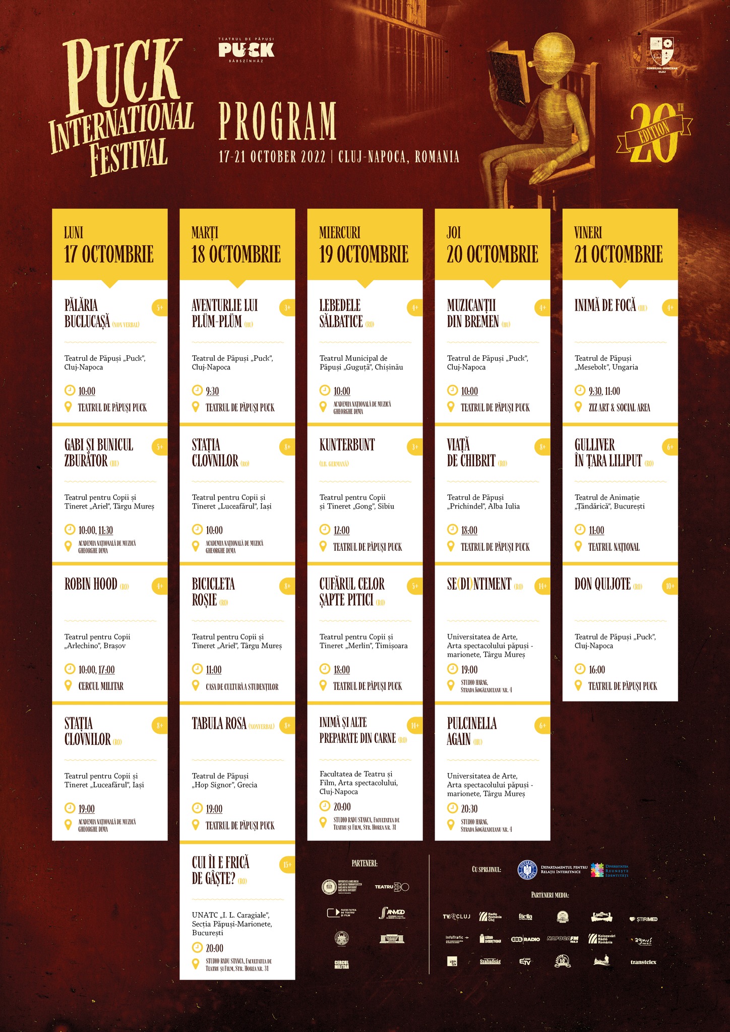 Evenimente în județul Cluj, luni, 17 octombrie 2022