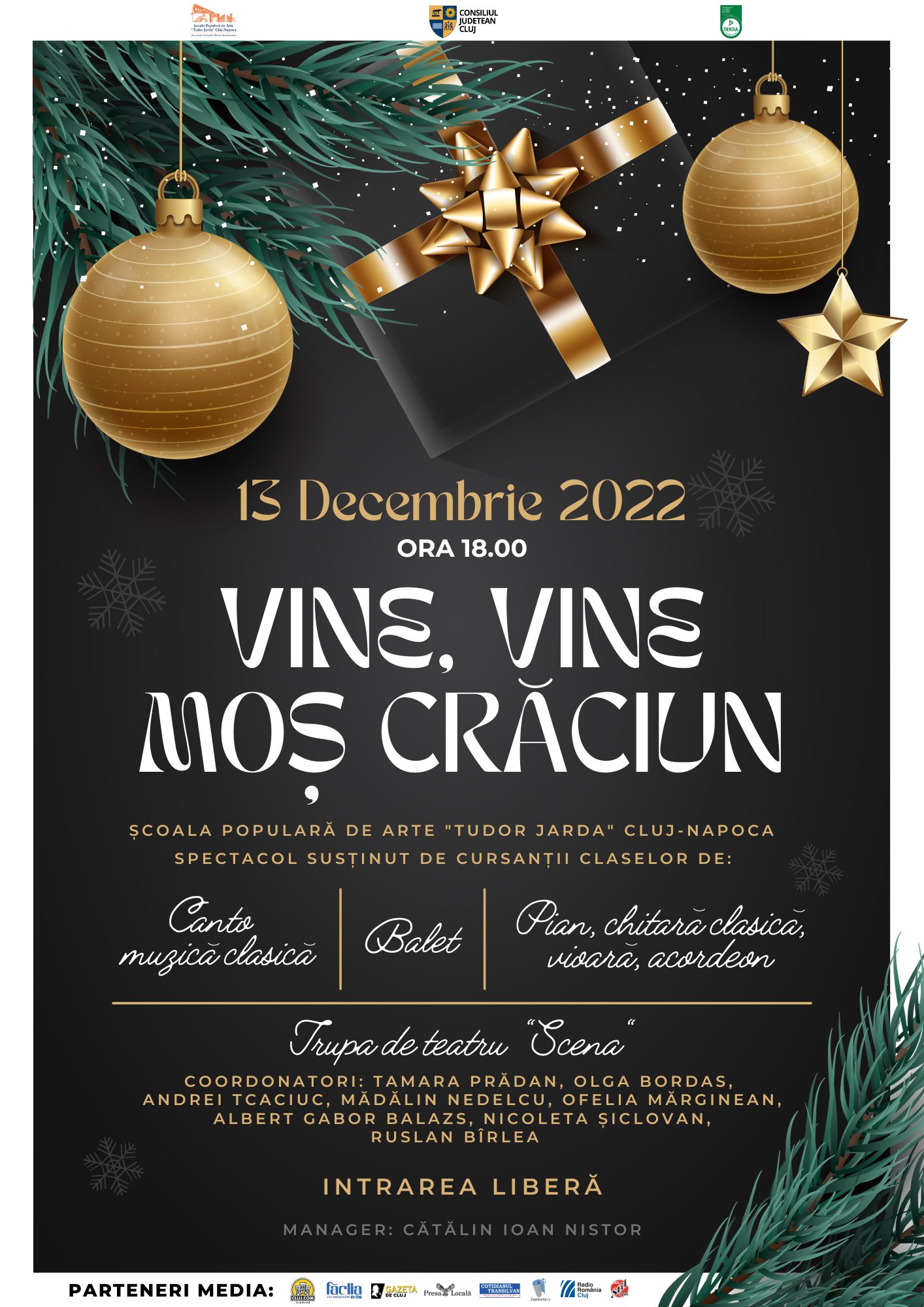 afis vine mos craciun